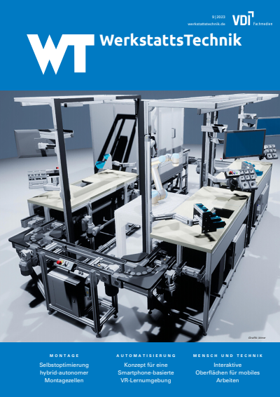 Cover der Ausgabe: wt Werkstattstechnik online Jahrgang 113 (2023), Heft 09