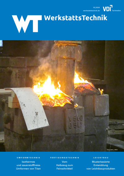 Cover der Ausgabe: wt Werkstattstechnik online Jahrgang 114 (2024), Heft 10