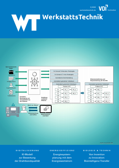 Cover der Ausgabe: wt Werkstattstechnik online Jahrgang 116 (2026), Heft 03