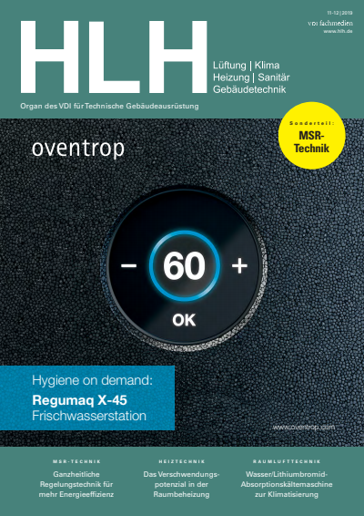 Cover der Ausgabe: HLH Jahrgang 70 (2019), Heft 11-12