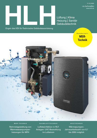 Cover der Ausgabe: HLH Jahrgang 71 (2020), Heft 11-12