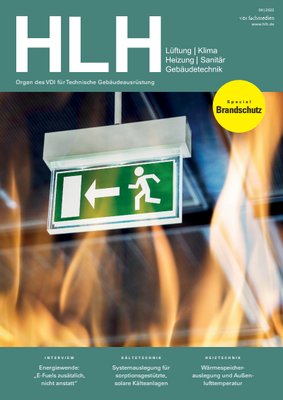 Cover der Ausgabe: HLH Jahrgang 73 (2022), Heft 04