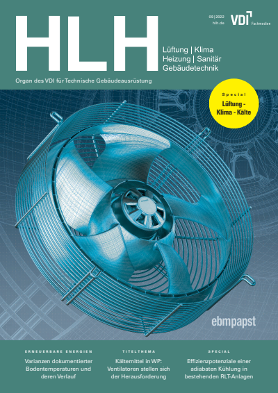 Cover der Ausgabe: HLH Jahrgang 73 (2022), Heft 09