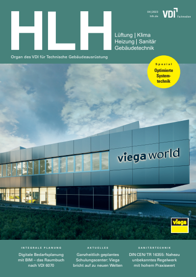 Cover der Ausgabe: HLH Jahrgang 74 (2023), Heft 04