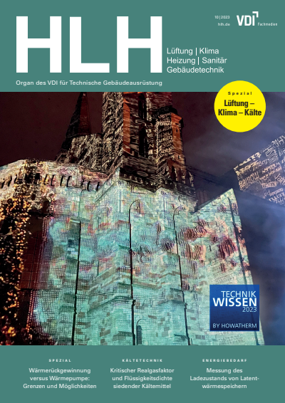 Cover der Ausgabe: HLH Jahrgang 74 (2023), Heft 10