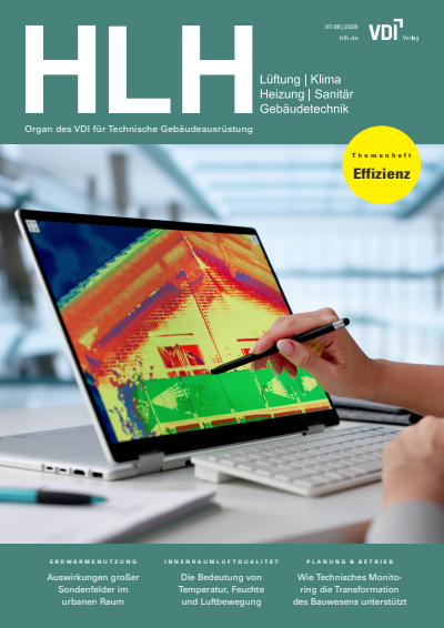 Cover der Ausgabe: HLH Jahrgang 77 (2026), Heft 07-08