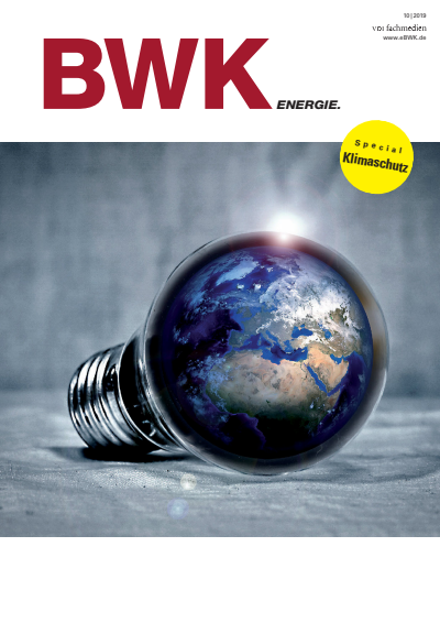 Cover der Ausgabe: BWK ENERGIE. Jahrgang 71 (2019), Heft 10
