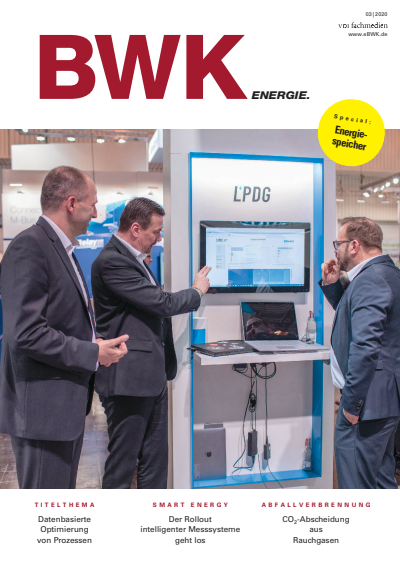 Cover der Ausgabe: BWK ENERGIE. Jahrgang 72 (2020), Heft 03