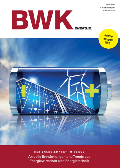 Cover der Ausgabe: BWK ENERGIE. Jahrgang 72 (2020), Heft 08-09
