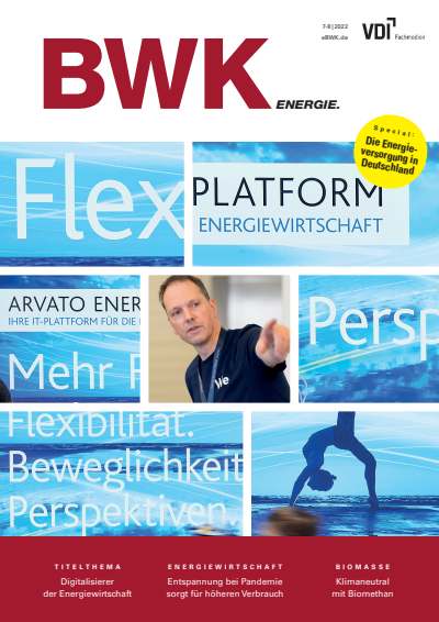 Cover of Volume: BWK ENERGIE. Volume 74 (2022), Edition 7-8