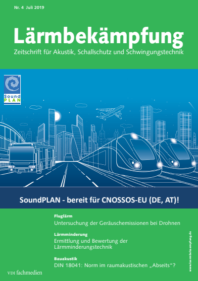 Cover der Ausgabe: Lärmbekämpfung Jahrgang 14 (2019), Heft 04