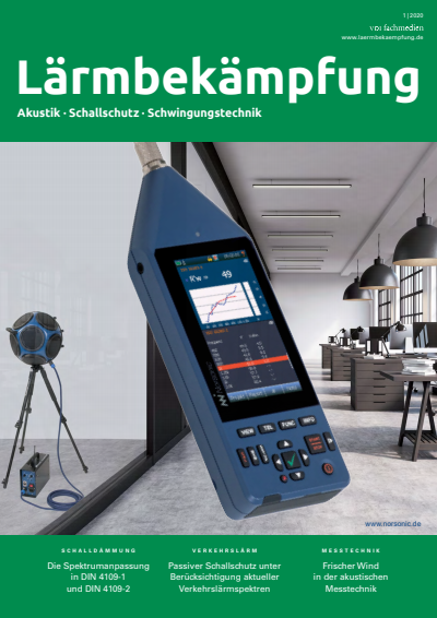 Cover of Volume: Lärmbekämpfung Volume 15 (2020), Edition 01