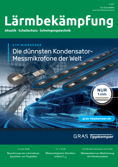 Cover der Ausgabe: Lärmbekämpfung Jahrgang 16 (2021), Heft 04