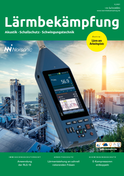 Cover der Ausgabe: Lärmbekämpfung Jahrgang 16 (2021), Heft 05