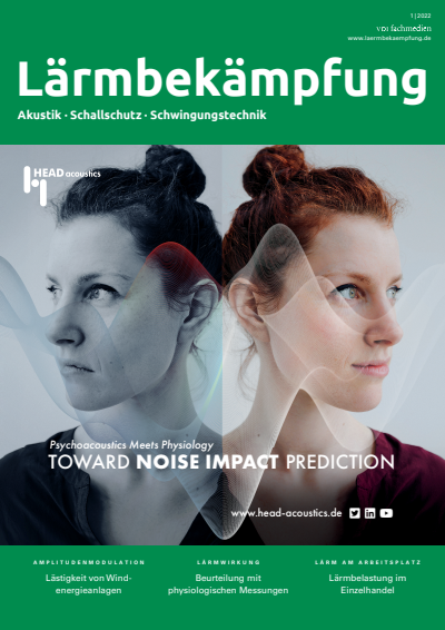 Cover of Volume: Lärmbekämpfung Volume 17 (2022), Edition 01