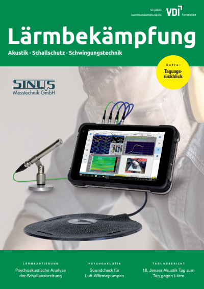 Cover of Volume: Lärmbekämpfung Volume 18 (2023), Edition 03