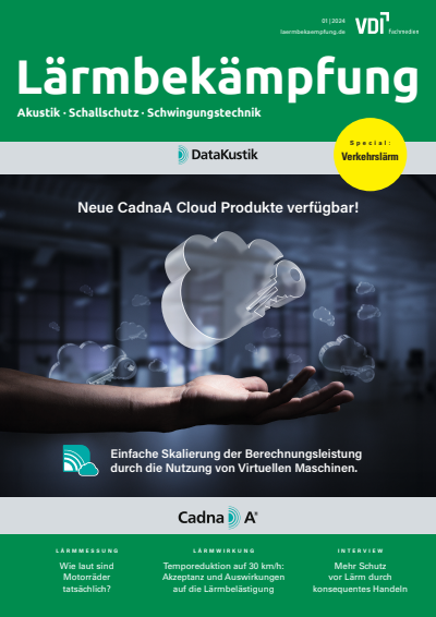 Cover of Volume: Lärmbekämpfung Volume 19 (2024), Edition 01