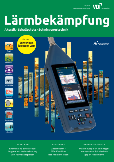 Cover der Ausgabe: Lärmbekämpfung Jahrgang 19 (2024), Heft 03