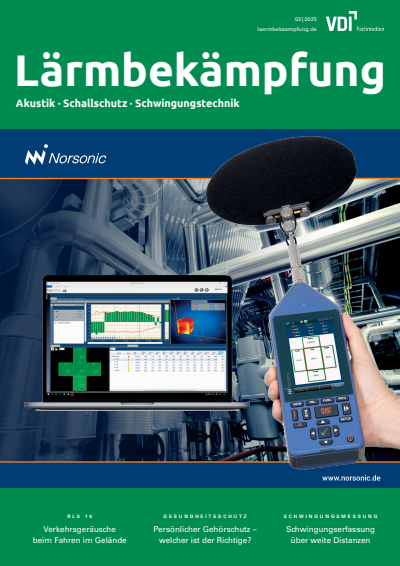 Cover of Volume: Lärmbekämpfung Volume 20 (2025), Edition 03