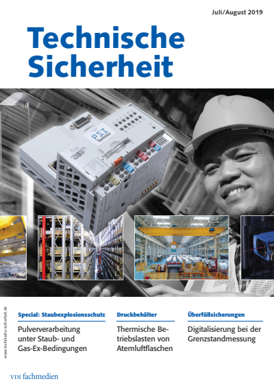 Cover of Volume: Technische Sicherheit Volume 9 (2019), Edition 07-08
