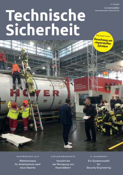 Cover of Volume: Technische Sicherheit Volume 9 (2019), Edition 11-12