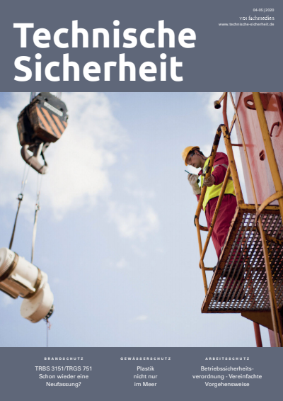Cover of Volume: Technische Sicherheit Volume 10 (2020), Edition 04-05