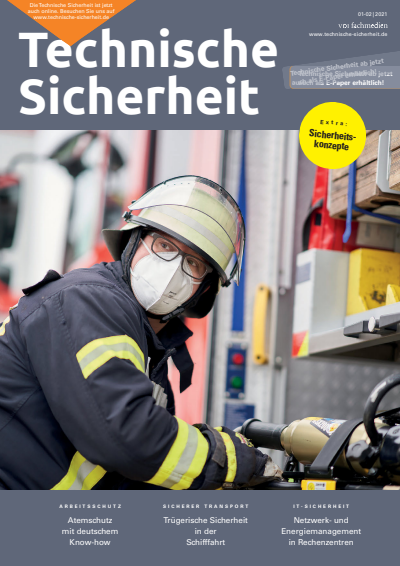 Cover der Ausgabe: Technische Sicherheit Jahrgang 11 (2021), Heft 01-02