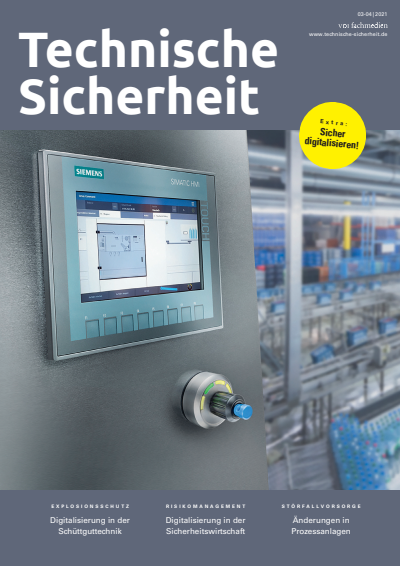 Cover der Ausgabe: Technische Sicherheit Jahrgang 11 (2021), Heft 03-04