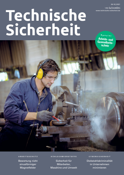 Cover der Ausgabe: Technische Sicherheit Jahrgang 11 (2021), Heft 09-10