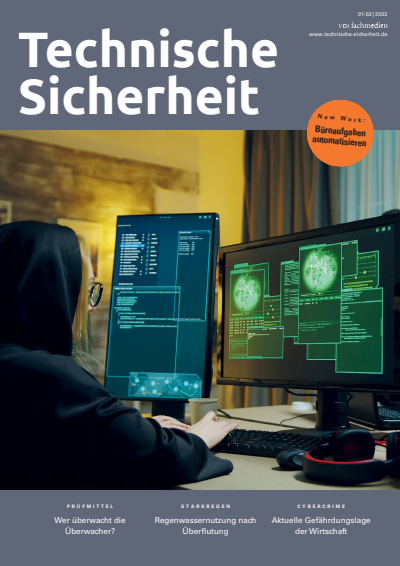 Cover of Volume: Technische Sicherheit Volume 12 (2022), Edition 01-02