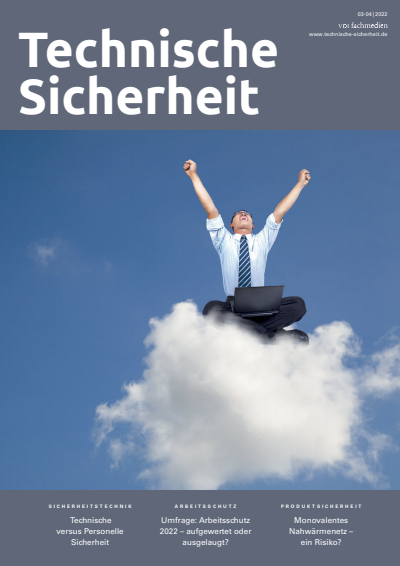 Cover der Ausgabe: Technische Sicherheit Jahrgang 12 (2022), Heft 03-04