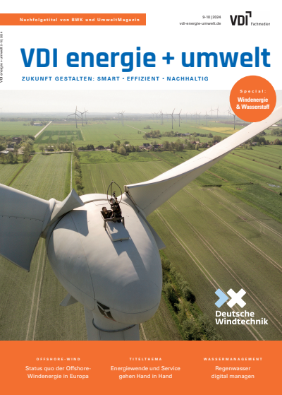 Cover der Ausgabe: VDI energie + umwelt Jahrgang 1 (2024), Heft 9-10