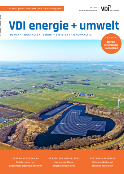 Cover of Volume: VDI energie + umwelt Volume 2 (2025), Edition 7-8