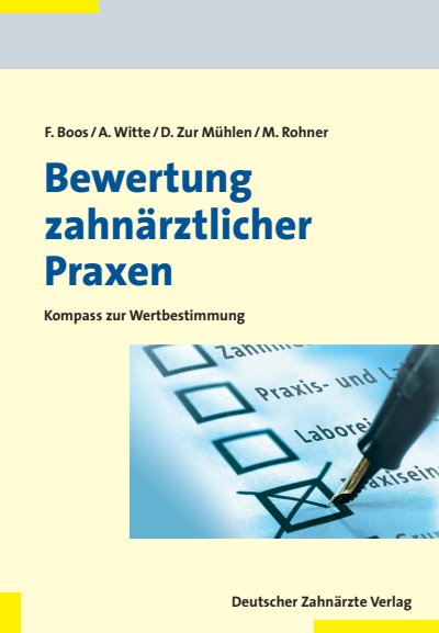 Cover des Buchs: Bewertung zahnärztlicher Praxen