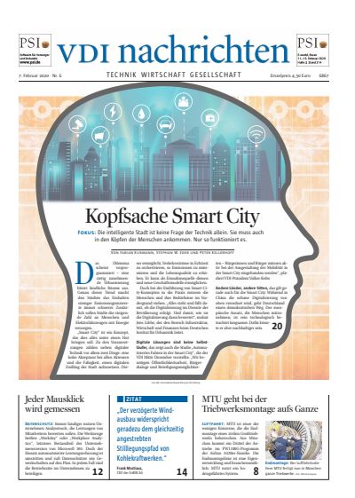 Cover of Volume: VDI nachrichten Volume 74 (2020), Edition 06