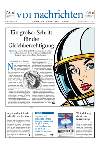 Cover of Volume: VDI nachrichten Volume 74 (2020), Edition 10