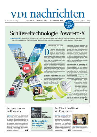 Cover of Volume: VDI nachrichten Volume 74 (2020), Edition 22-23