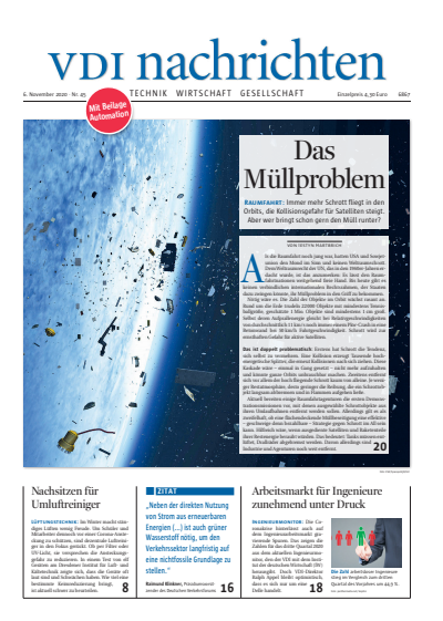 Cover of Volume: VDI nachrichten Volume 74 (2020), Edition 45