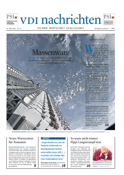 Cover of Volume: VDI nachrichten Volume 75 (2021), Edition 11