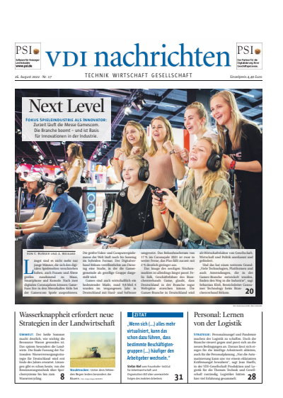 Cover of Volume: VDI nachrichten Volume 76 (2022), Edition 17