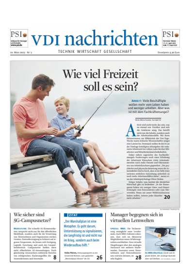 Cover of Volume: VDI nachrichten Volume 77 (2023), Edition 05