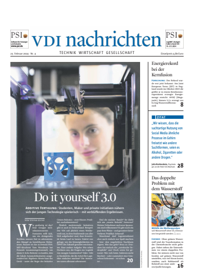 Cover der Ausgabe: VDI nachrichten Jahrgang 78 (2024), Heft 04