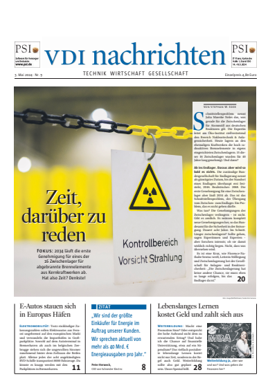 Cover der Ausgabe: VDI nachrichten Jahrgang 78 (2024), Heft 09