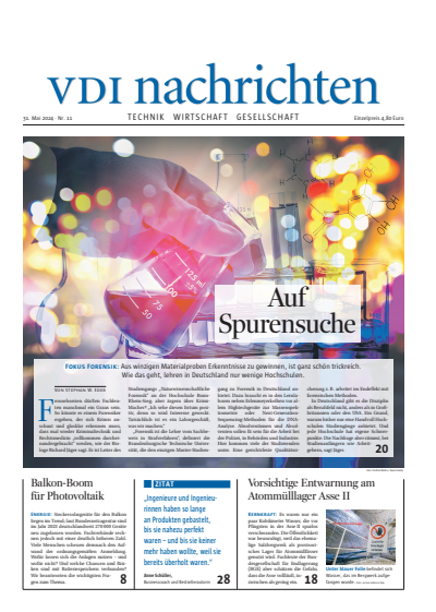 Cover der Ausgabe: VDI nachrichten Jahrgang 78 (2024), Heft 11