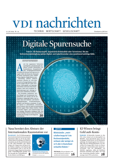 Cover der Ausgabe: VDI nachrichten Jahrgang 78 (2024), Heft 14