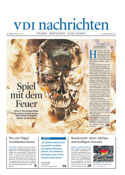Cover der Ausgabe: VDI nachrichten Jahrgang 78 (2024), Heft 21