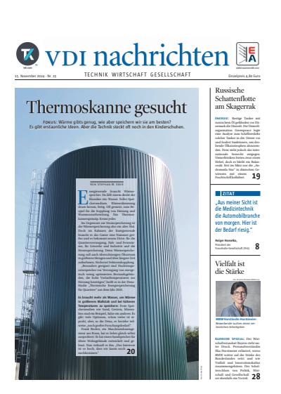 Cover der Ausgabe: VDI nachrichten Jahrgang 78 (2024), Heft 23