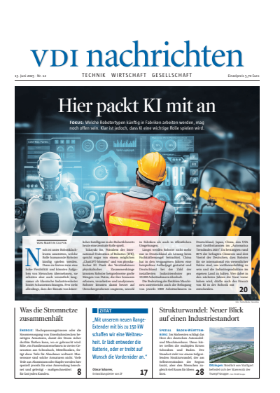 Cover of Volume: VDI nachrichten Volume 79 (2025), Edition 12
