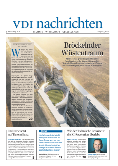 Cover of Volume: VDI nachrichten Volume 79 (2025), Edition 20