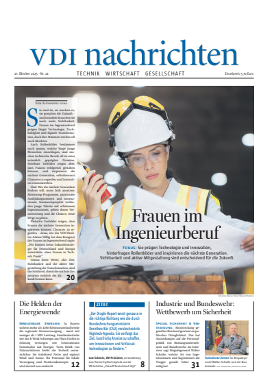 Cover of Volume: VDI nachrichten Volume 79 (2025), Edition 21